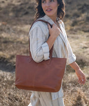 monza nahkalaukku ruskea