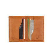 A.Eriksson Aapo ruskea korttikotelo nahka konjakinruskea