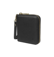 Aarni Mini clutch pieni lompakko hirvennahka nahka musta kulta