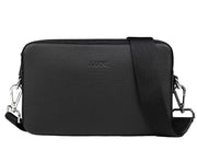 Aarni iso olkalaukku hirvennahka hopea musta