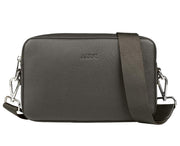 Aarni olkalaukku hirvennahka iso hopea oliivi