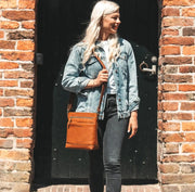 Almeria chesterfield brand nahka ruskea olkalaukku