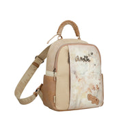 Anekke memories pieni reppu kuvioitu vaalea