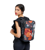 Anekke musta alma värikäs matkustusreppu pieni reppu