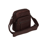 Bremen chesterfield brand nahka olkalaukku tummanruskea