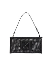 Calvin Klein musta Emblem Mesh olkalaukku