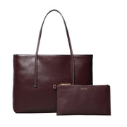 Calvin klein emblem iso punainen olkalaukku viininpunainen