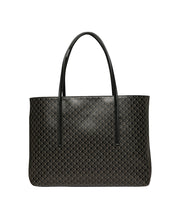 Calvin klein emblem kuvioitu ruskea olkalaukku musta