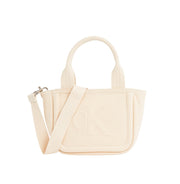 Calvin klein mini vaalea tote pieni käsilaukku kangas