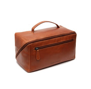 Cheesterfield brand Trevia iso toilettilaukku nahka ruskea konjakinruskea