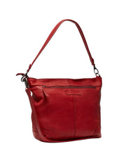 Chesterfield brand bolivia iso olkalaukku nahka punainen