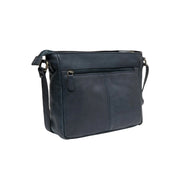 Chesterfield brand sininen olkalaukku nahka weimar