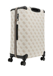 Guess Berta iso matkalaukku taupe vaalea logokuvioitu