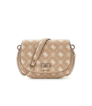 Guess Emelie olkalaukku logokuvioitu ruskea