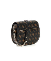 Guess Emelie olkalaukku logokuvioitu tummanruskea ruskea