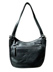 Houseofsajaco sajaco hobo nahka iso musta olkalaukku