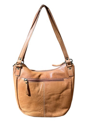 Houseofsajaco sajaco hobo nahka iso olkalaukku ruskea vaaleanruskea