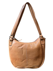 Houseofsajaco sajaco hobo nahka iso olkalaukku vaaleanruskea ruskea