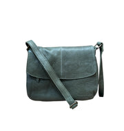 Houseofsajaco vihreä sajaco flap pieni olkalaukku nahka