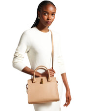 Käsilaukku nahka vaalea myfair ted baker