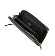 Hopea musta nahka lompakko aarni clutch