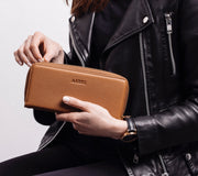 Lompakko aarni clutch ruskea nahka