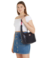 Musta olkalaukku tommy hilfiger shoulder