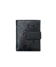 Nabo pieni lompakko kuvioitu nahka musta