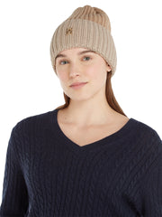 Neulottu pipo vaalea tommy hilfiger