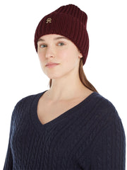 Neulottu pipo viininpunainen tommy hilfiger