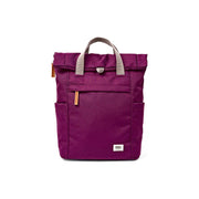 Roka London Finchley pieni reppu Cherry Lacquer violetti edestä