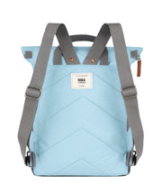 Roka london canfeild b keskikokoinen reppu canvas ice vaaleansininen sininen