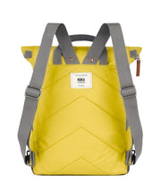 Roka london canfeild b keskikokoinen reppu canvas lemonade keltainen