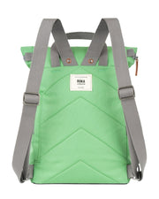 Roka london keskikokoinen reppu canvas finchley peppermint vihreä