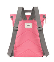 Roka london keskikokoinen reppu canvas finchley tulip pinkki