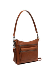 Ronda chesterfield brand olkalaukku ruskea nahka