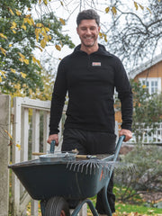 Ruskovilla unisex merinovilla ulkoilupaita musta