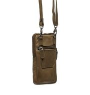 Chesterfield brand salta puhelinlaukku vihreä nahka