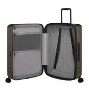 Samsonite Lin Air Matt Bronze ruskea pieni matkalaukku sisältä