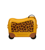 Samsonite dream2go lasten keltainen pieni matkalaukku kirahvi istuttava