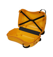 Samsonite dream2go lasten pieni matkalaukku kirahvi istuttava keltainen