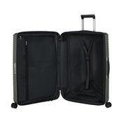 Samsonite upscape spinner laajennettava vihreä pieni matkalaukku