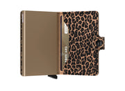 Secrid miniwallet lompakko leopardi vaalea