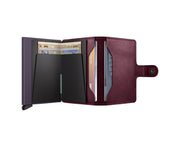 Secrid miniwallet viininpunainen lompakko nahka original cranberry