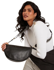 Ted baker lorreen nahka musta olkalaukku