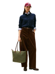 Tommy Hilfiger Popette Tote iso olkalaukku kangas vihreä