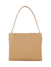 Tommy hilfiger legasy beige keskikokoinen olkalaukku safari