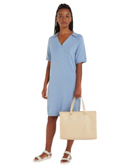 Tommy hilfiger monotype beige iso käsilaukku