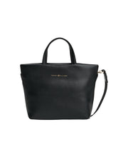 Tommy hilfiger musta logotape mini tote pieni käsilaukku