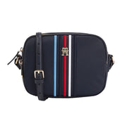 Tommy hilfiger poppy tummansininen olkalaukku kangas